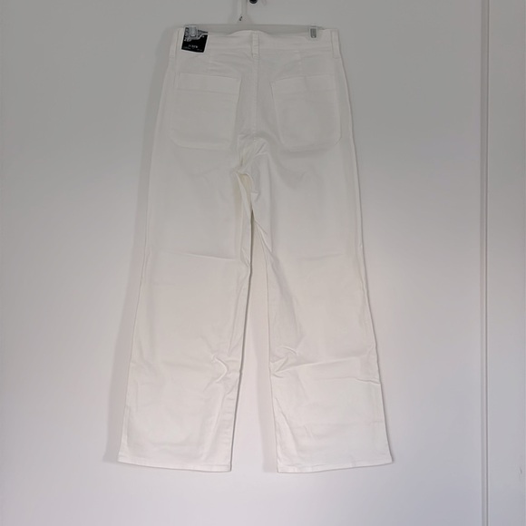 J.Crew Petite Slim Wide Leg Sailor Jean All Day Stretch Retro White US 28 P NWT - Picture 6 of 11